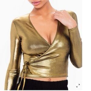 American Apparel Metallic Gold Women's Blazer